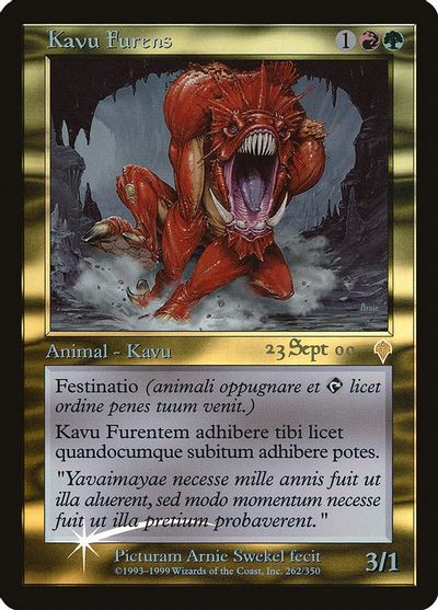 Raging Kavu - [Foil] Invasion Promos (PINV) (Signed)