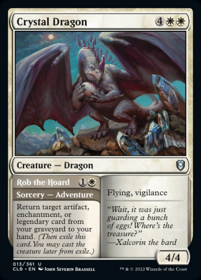 Crystal Dragon // Rob the Hoard - [Foil] Commander Legends: Battle for Baldur's Gate (CLB)