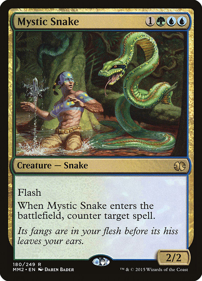 Mystic Snake - [Foil] Modern Masters 2015 (MM2)