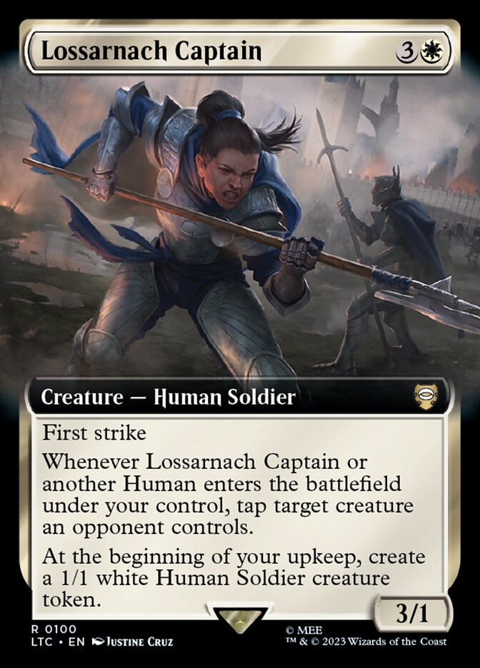 Lossarnach Captain - [Foil, Extended Art] Tales of Middle-earth Commander (LTC)