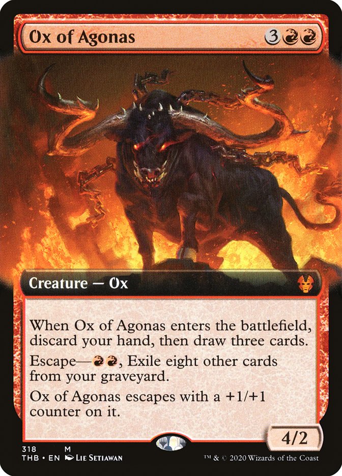 Ox of Agonas - [Foil, Extended Art] Theros Beyond Death (THB)
