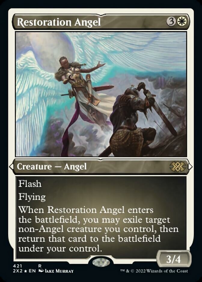 Restoration Angel - [Etched Foil] Double Masters 2022 (2X2)