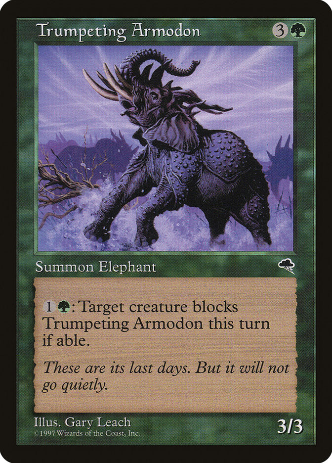 Trumpeting Armodon - [Retro Frame] Tempest (TMP)