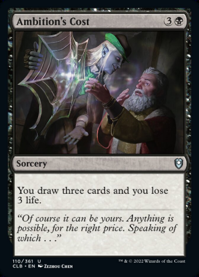 Ambition's Cost - [Foil] Commander Legends: Battle for Baldur's Gate (CLB)