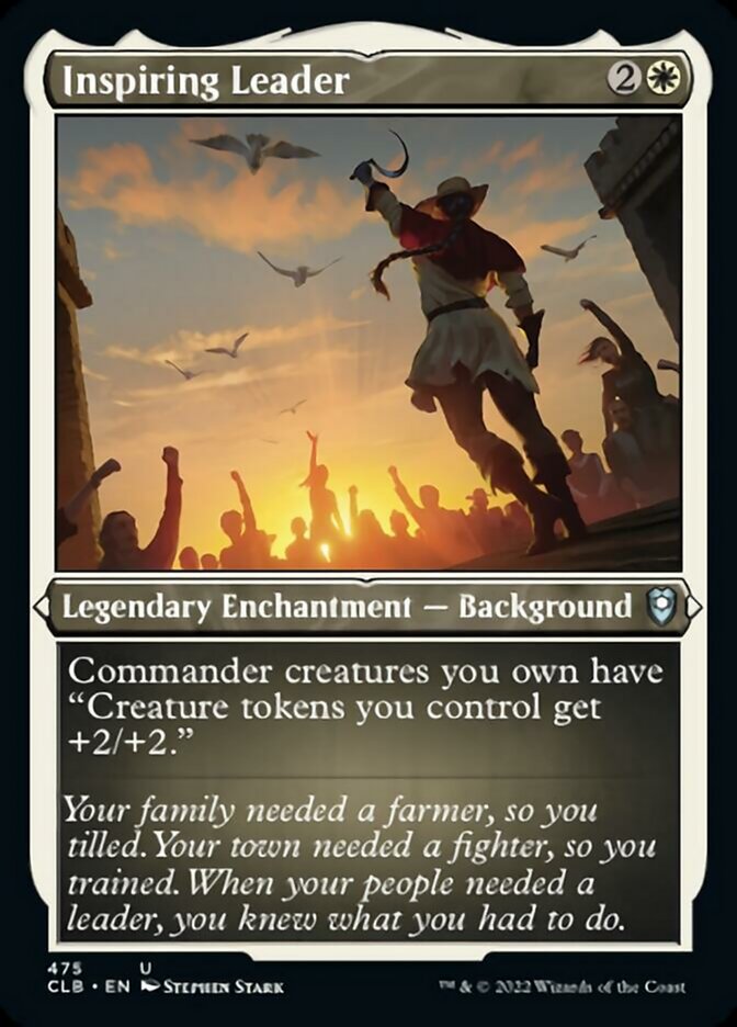 Inspiring Leader - [Etched Foil] Commander Legends: Battle for Baldur's Gate (CLB)