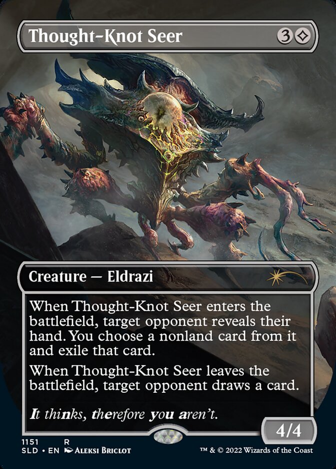 Thought-Knot Seer (1151) - [Foil, Borderless] Secret Lair Drop (SLD)