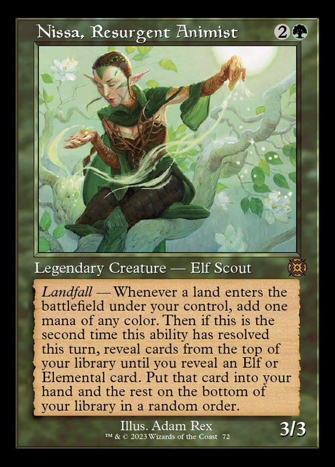 Nissa, Resurgent Animist - [Foil, Showcase] March of the Machine: The Aftermath (MAT)