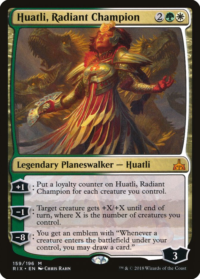 Huatli, Radiant Champion - Rivals of Ixalan (RIX)