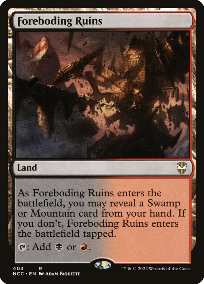 Foreboding Ruins - [Foil] New Capenna Commander (NCC)