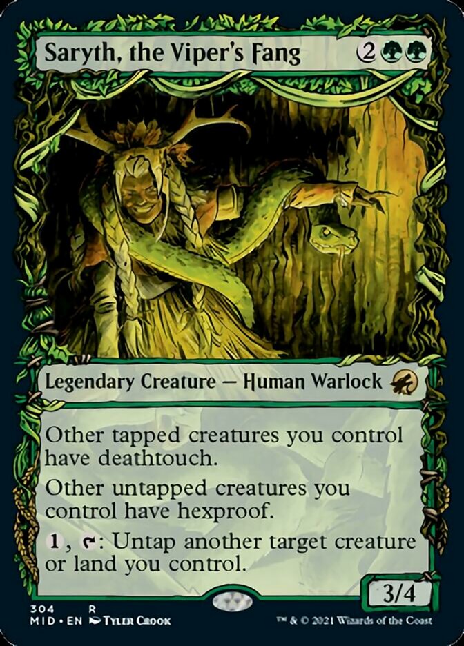 Saryth, the Viper's Fang - [Foil, Showcase] Innistrad: Midnight Hunt (MID)