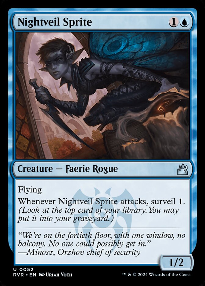 Nightveil Sprite - Ravnica Remastered (RVR)