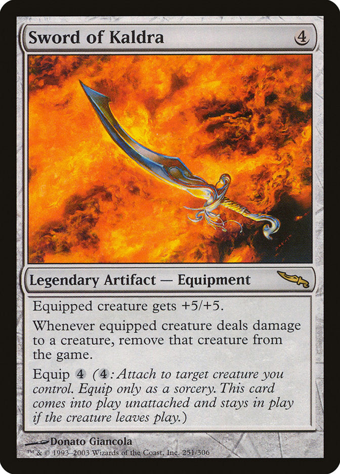 Sword of Kaldra - [Foil] Mirrodin (MRD)