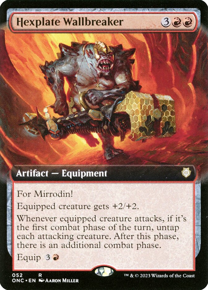 Hexplate Wallbreaker - [Extended Art] Phyrexia: All Will Be One Commander (ONC)