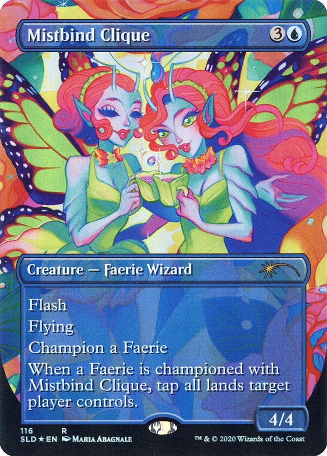 Mistbind Clique (116) - [Foil, Borderless] Secret Lair Drop (SLD)