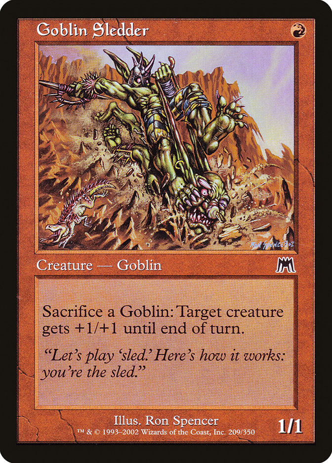 Goblin Sledder - [Foil, Retro Frame] Onslaught (ONS)