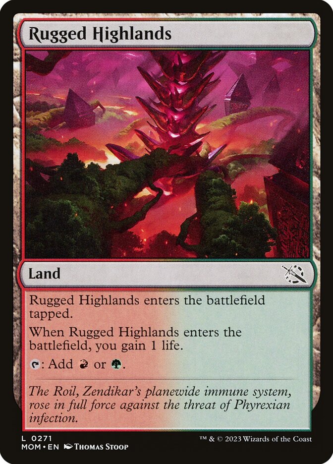 Rugged Highlands - [Foil] March of the Machine (MOM)