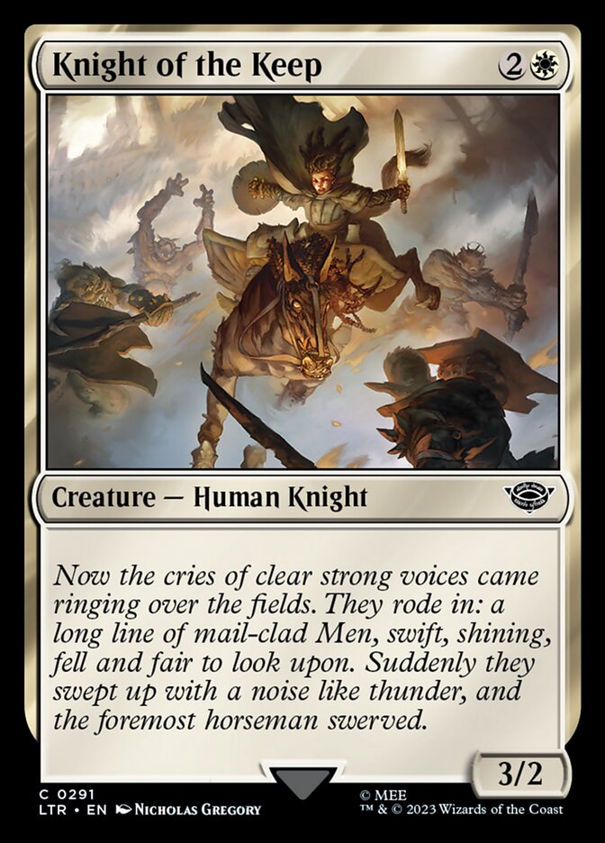 Knight of the Keep - [Foil] The Lord of the Rings: Tales of Middle-earth (LTR)