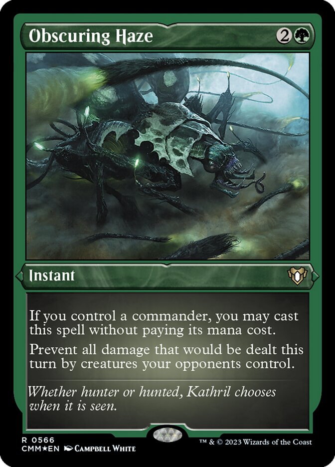 Obscuring Haze - [Etched Foil] Commander Masters (CMM)