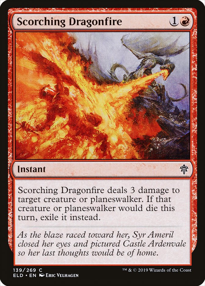 Scorching Dragonfire - [Foil] Throne of Eldraine (ELD)