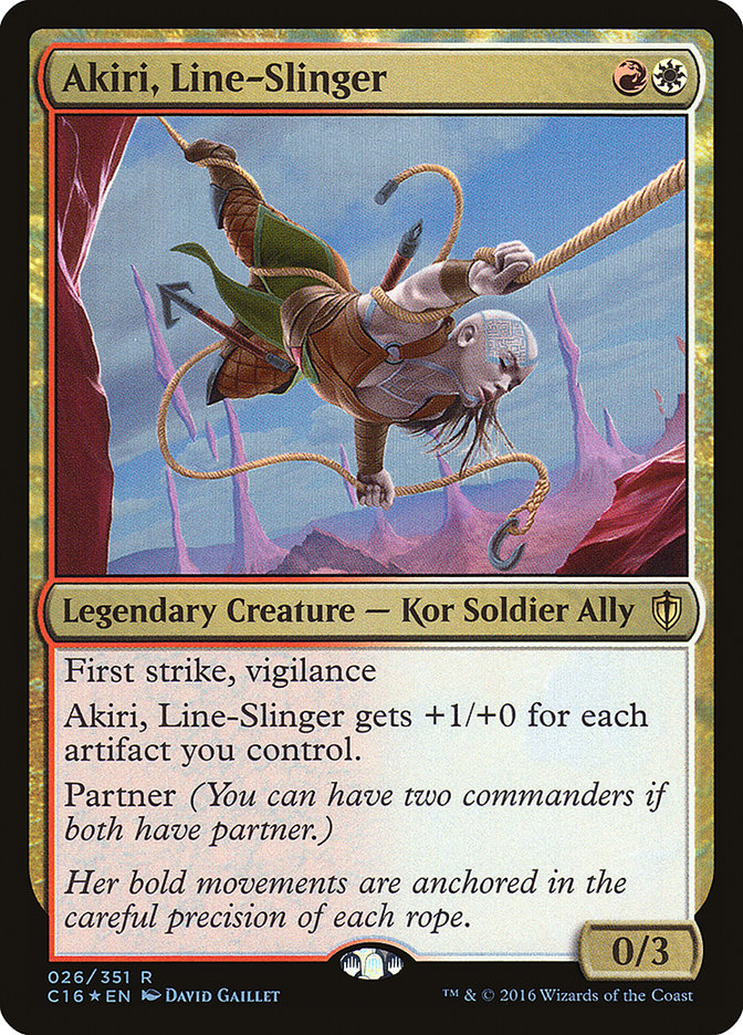 Akiri, Line-Slinger - [Foil] Commander 2016 (C16)