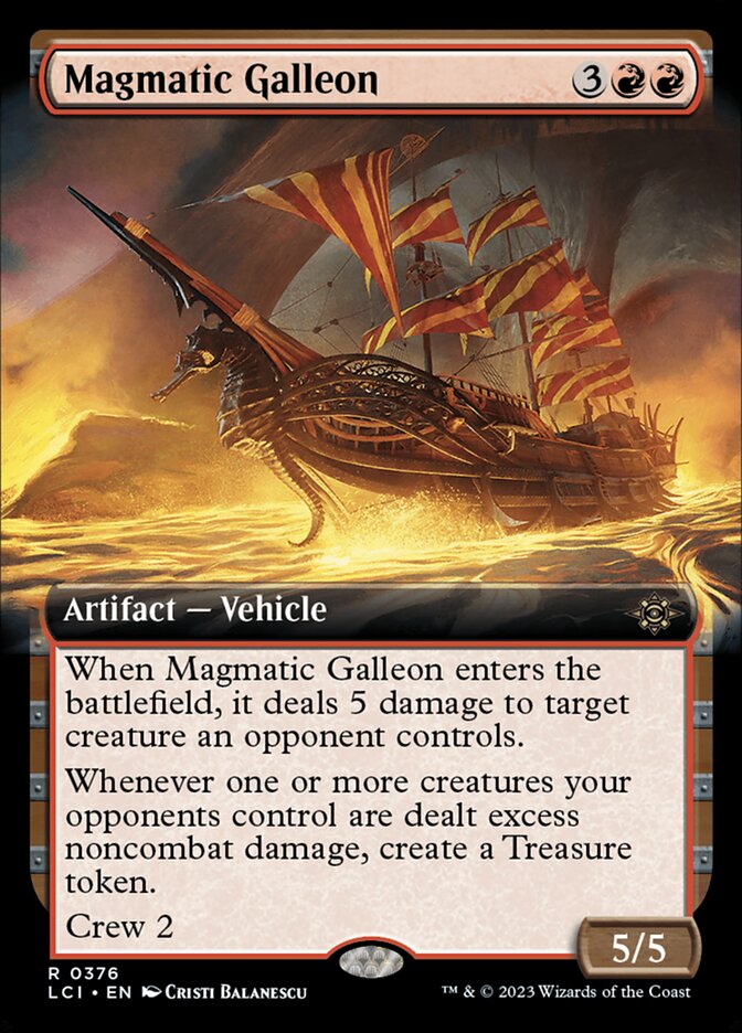 Magmatic Galleon - [Foil, Extended Art] The Lost Caverns of Ixalan (LCI)