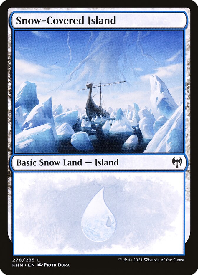 Snow-Covered Island - [Foil] Kaldheim (KHM)