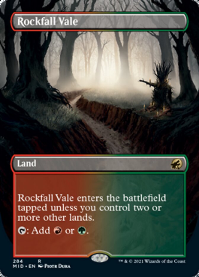 Rockfall Vale - [Foil, Borderless] Innistrad: Midnight Hunt (MID)
