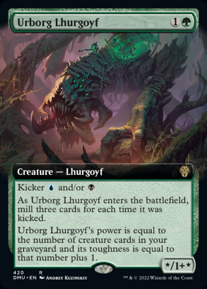 Urborg Lhurgoyf - [Foil, Extended Art] Dominaria United (DMU)
