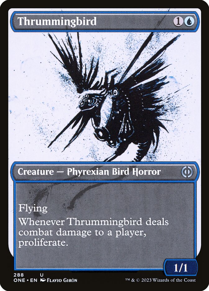 Thrummingbird - [Foil, Showcase] Phyrexia: All Will Be One (ONE)
