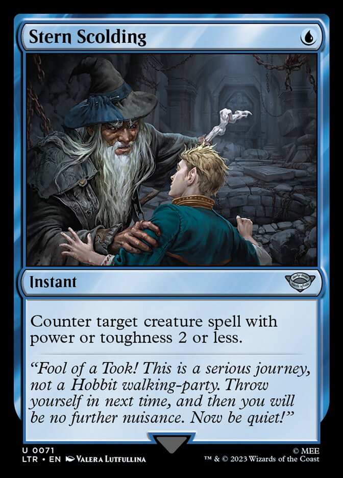 Stern Scolding - [Foil] The Lord of the Rings: Tales of Middle-earth (LTR)