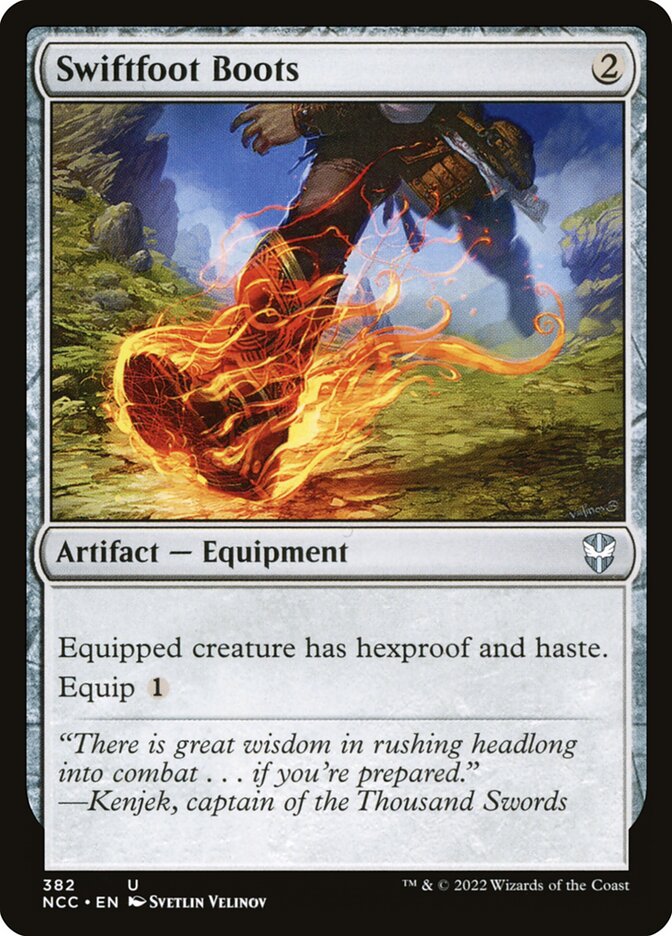 Swiftfoot Boots - [Foil] New Capenna Commander (NCC)