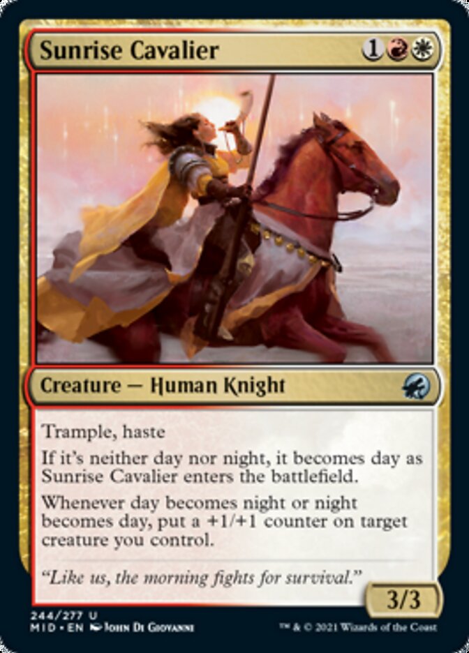 Sunrise Cavalier - [Foil] Innistrad: Midnight Hunt (MID)