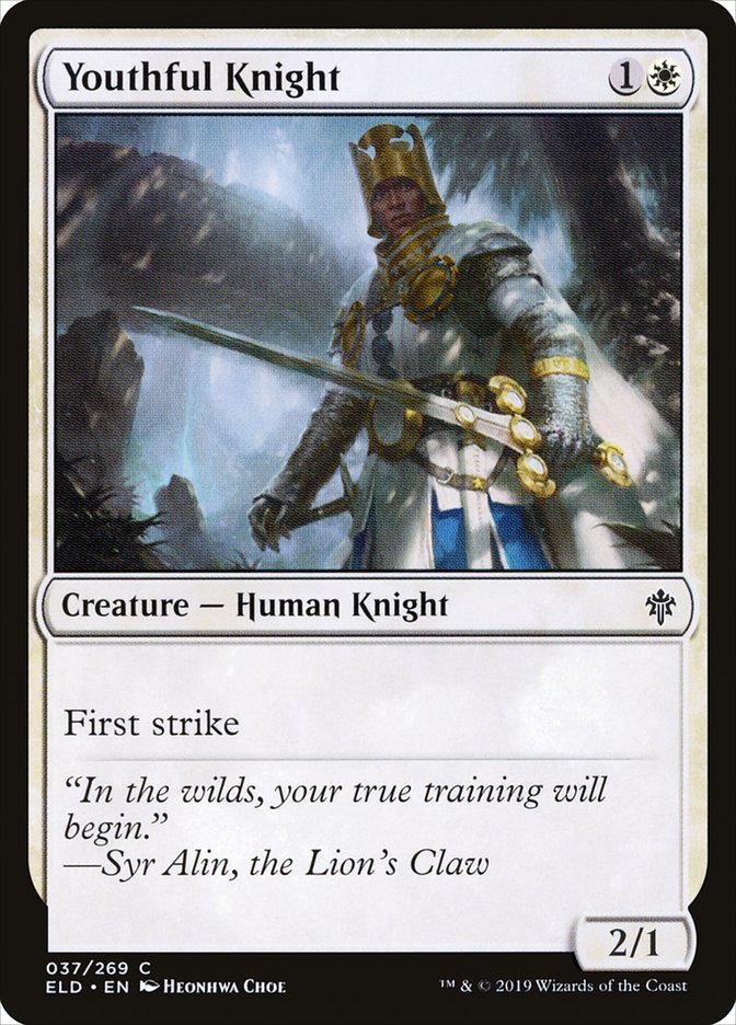Youthful Knight - [Foil] Throne of Eldraine (ELD)