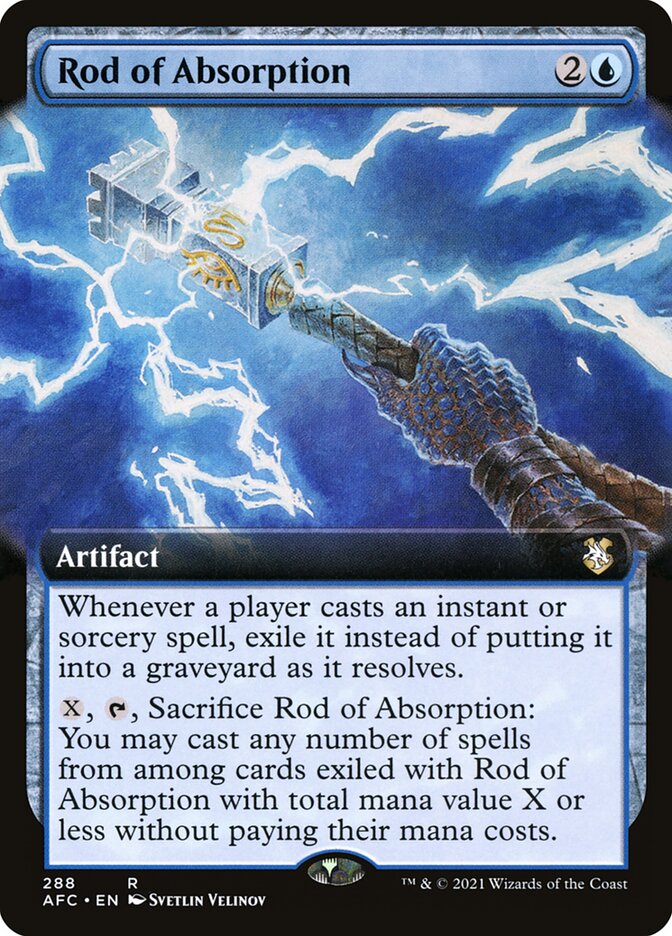 Rod of Absorption - [Extended Art] Forgotten Realms Commander (AFC)