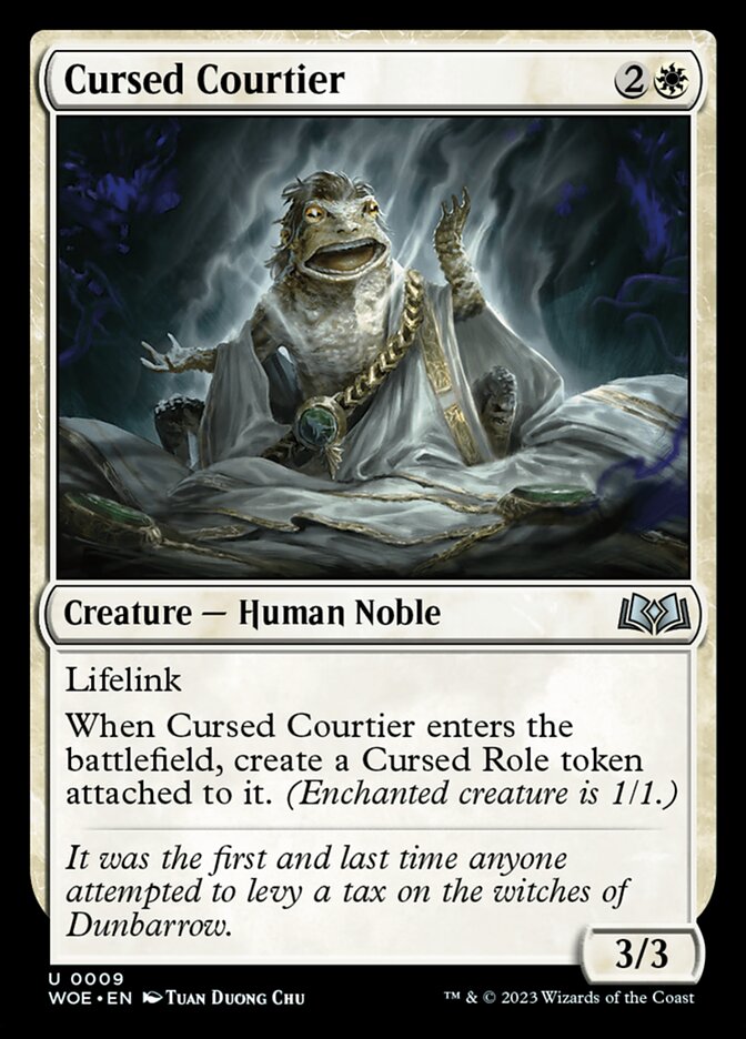 Cursed Courtier - [Foil] Wilds of Eldraine (WOE)