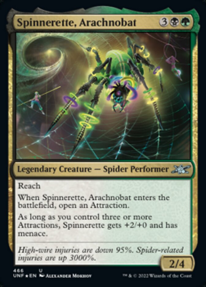 Spinnerette, Arachnobat - [Galaxy Foil] Unfinity (UNF)