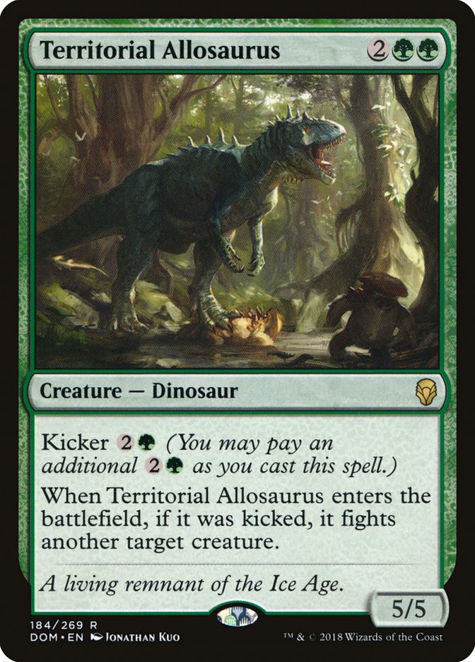 Territorial Allosaurus - [Foil] Dominaria (DOM)