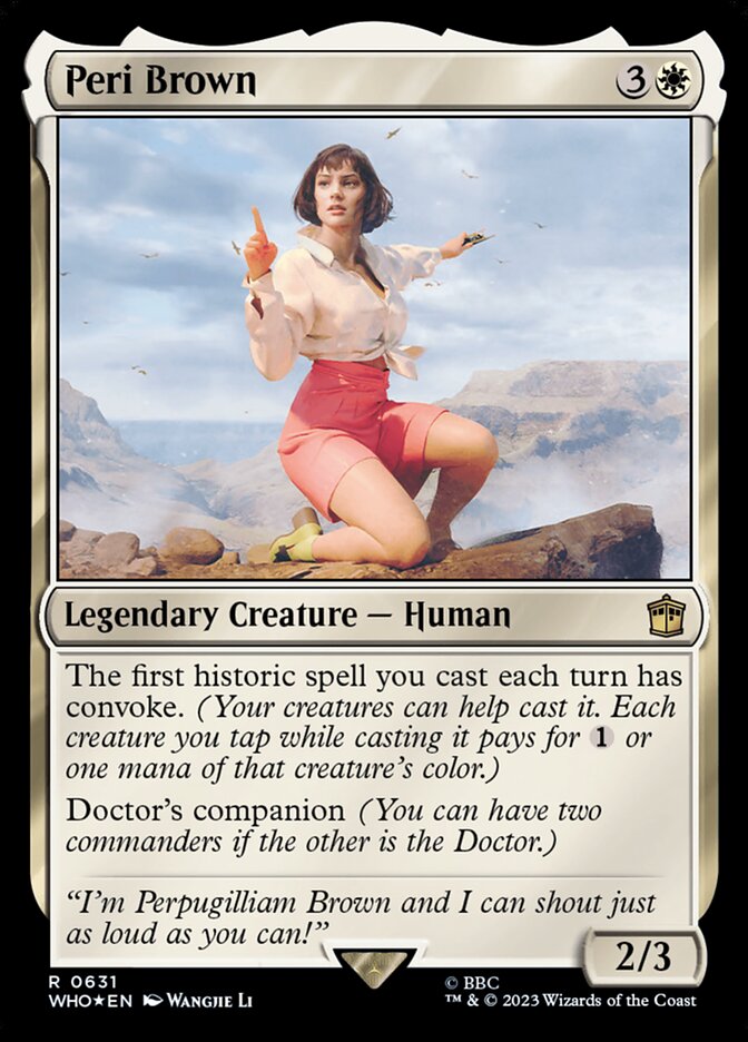 Peri Brown - [Surge Foil] Doctor Who (WHO)