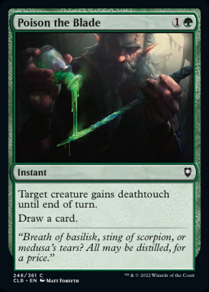 Poison the Blade - [Foil] Commander Legends: Battle for Baldur's Gate (CLB)