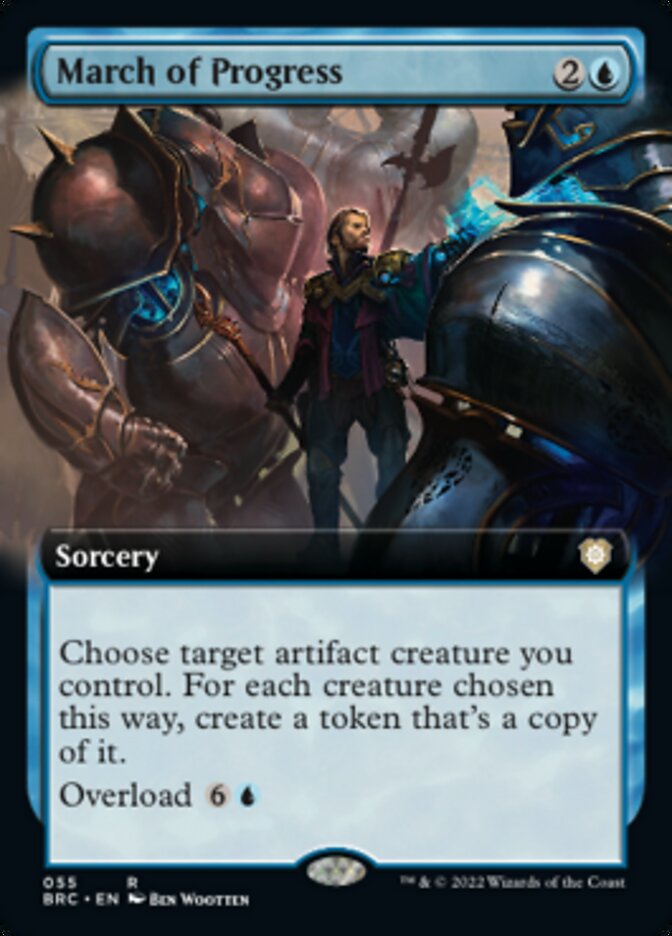 March of Progress - [Foil, Extended Art] The Brothers' War Commander (BRC)