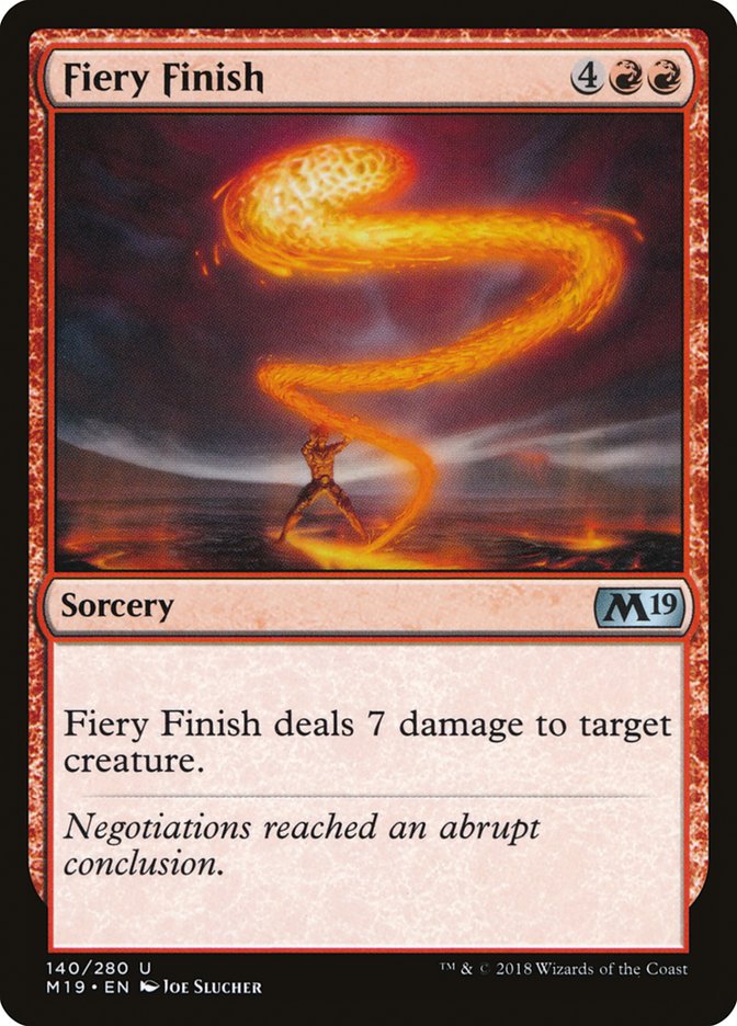 Fiery Finish - [Foil] Core Set 2019 (M19)