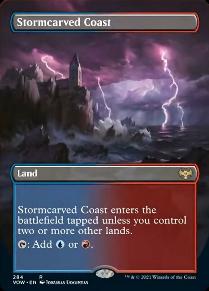 Stormcarved Coast - [Foil, Borderless] Innistrad: Crimson Vow (VOW)
