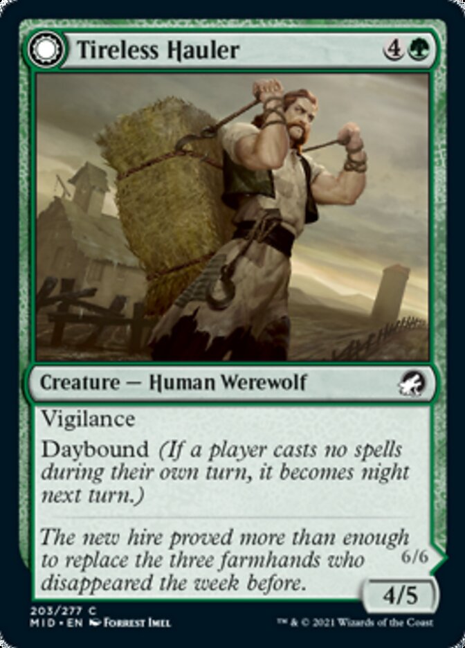Tireless Hauler // Dire-Strain Brawler - Innistrad: Midnight Hunt (MID)