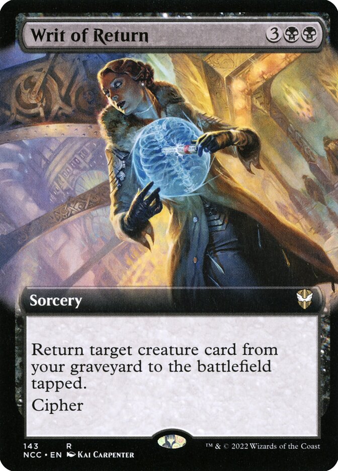 Writ of Return - [Foil, Extended Art] New Capenna Commander (NCC)