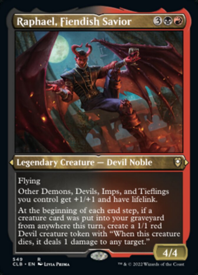 Raphael, Fiendish Savior - [Etched Foil] Commander Legends: Battle for Baldur's Gate (CLB)
