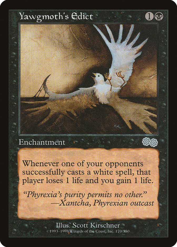 Yawgmoth's Edict - [Retro Frame] Urza's Saga (USG)