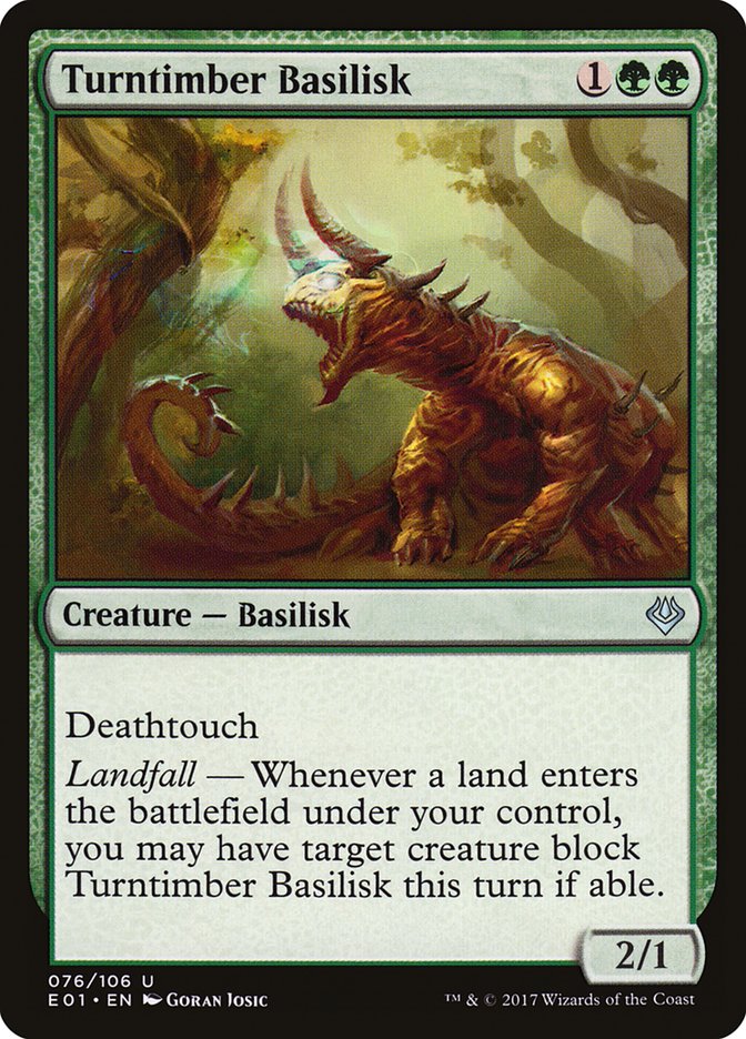 Turntimber Basilisk - Archenemy: Nicol Bolas (E01)