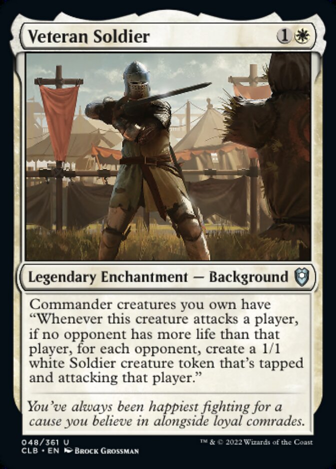 Veteran Soldier - [Foil] Commander Legends: Battle for Baldur's Gate (CLB)