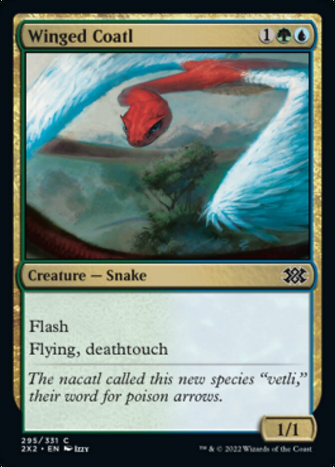 Winged Coatl - [Foil] Double Masters 2022 (2X2)