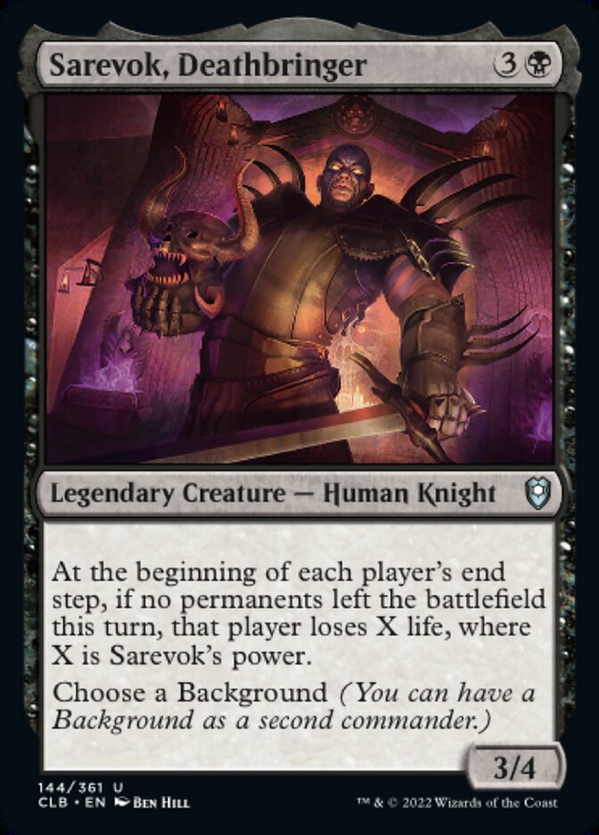 Sarevok, Deathbringer - Commander Legends: Battle for Baldur's Gate (CLB)